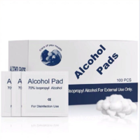 100 Pcs 70% Alcool Jetables Écouvillons Emballage Individuel Nettoyage Lingettes Humides Pour Premiers Soins Nettoyage D
