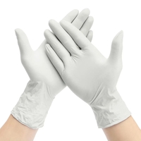 100 pcs Blanc Épaisseur Jetable Nitrile Gants En Latex Étanche Cuisine Sécurité Alimentaire Préparation Des Gants De Cui