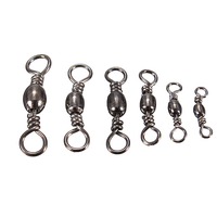 100 Pcs Pêche Tonneau Roulement Roulement Pivotant Anneaux Pêche Tackle Connecteur 3 4 6 8 10 12