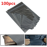 100 pcs Poly Mailers Enveloppes Dexpédition Emballage En Plastique Auto Joint Anneau Sacs