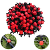 100 pcs Réglable Irrigation Goutteurs Gicleurs 1/4 Pouce Émetteur Goutteur Micro Goutte À Goutte Irrigation Gicleurs pou