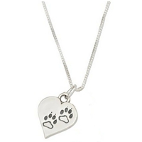 100 pcs rétro tibétain argent patte impression coeur pendentif charmes pour bricolage bijoux