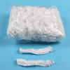 100 pcs Salle De Bains Jetable Bande Transparent PE En Plastique Bonnet De Douche Chambre Dhôtel De Bain Cheveux Ca