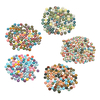 100 pièces / ensemble 12 MM fournitures mixtes rondes fabriquées à la main tuiles pour la fabrication de bijoux décorati