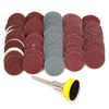 100 pièces 1 pouce 100 180 240 1500 3000 papier abrasif à boucle de crochet pour disque de ponçage avec tige