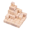 100 pièces 1/2 / 2.5 cm bricolage blocs en bois artisanat artisanat pièces jouets éducatifs