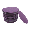 100 pièces 4 pouces 100mm 80 grain violet disque de ponçage étanche crochet boucle papier abrasif pour métal bois voitur