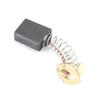 100 pièces 6x14x17mm unilatéral auto-arrêt outil électrique brosse en carbone 153 remplacement pour Makita 5900B scie