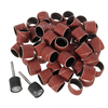 100 pièces 80-600 gaines de papier abrasif de ponçage avec 2 mandrins de tambour de ponçage adaptés aux outils rotatifs