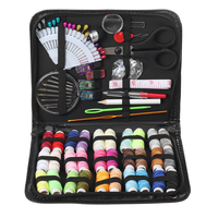 100 pièces Kit de couture fil rouleau ciseaux ruban broche dé à coudre à la main ensemble daiguilles à coudre