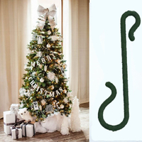 100 pièces ornements de noël crochets décoration darbre de noël pendentifs père noël poupées crochets suspendus pou