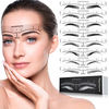 100 pièces pochoir à sourcils unique pochoir de toilettage des sourcils règle de mesure sourcils Shaper outil de mise en