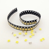 100 pièces SMD LED 2835 puces 0.5W 3V 6V 9V 18V 50-55LM blanc chaud montage en Surface PCB lampe à Diode électroluminesc