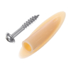 100 pièces ST4-27 vis de trou de poche à tête croisée et 100 pièces 9mm bouchons de trou de poche en plastique outil de