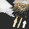 1000 goupilles simples en laiton de laboratoire dentaire de goupilles de douille réglées avec des douilles en plastique