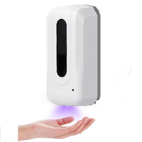 1000 ML Mural Détecteur Automatique Capteur Brume Dalcool Pulvérisateur Distributeur Sans Contact Désinfection Des