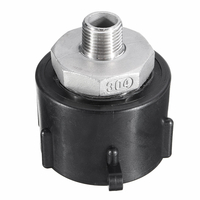1000L S60x6 IBC Adaptateur De Réservoir Deau En Acier Inoxydable Mâle Fil Gros Filaire Connecter Rapide Tuyau Tuyau