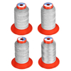 1000m 0.5mm / 0.3mm / 0.25mm / 0.15mm Polyester outils de couture réfléchissants ligne de fil à coudre argent