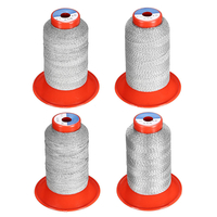 1000m 0.5mm / 0.3mm / 0.25mm / 0.15mm Polyester outils de couture réfléchissants ligne de fil à coudre argent