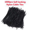 1000pcs 4 * 200mm autobloquant Nylon plastique Zip Trim Wrap réseau câble boucle attaches fil