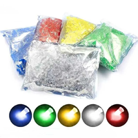 1000PCS 5 Colors 5mm LED Lamp Bead Bubble LED F5 Red Green Yellow Blue White Straight Into The Whole Pack F5 LED