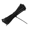 1000Pcs Cravate Zip En Plastique Noir Attachez Enveloppement 100mm x 1.8mm