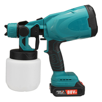 1000W ABS plastique 88VF Type daspiration 800 ML 100 DIN-Secs pulvérisateur de peinture sans fil pour Makiita 18V B