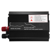 1000W Peak 12V/24V DC à 110V/220V AC Onduleur solaire LED Convertisseur à onde sinuso dale modifiée Noir