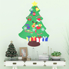 100cm de bricolage noël de luxe feutre arbre suspendu enfant en bas âge enfant décorations de lartisanat préscolair