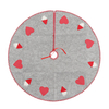 100cm noël santa tree jupes noël ornement rose coeur tapis frontière décoration de fête