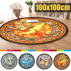 100cm Pocket Monster rond antidérapant porte tapis de sol tapis chambre tapis décor à la maison