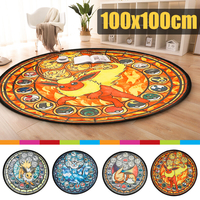 100cm Pocket Monster rond antidérapant porte tapis de sol tapis chambre tapis décor à la maison