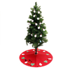 100cm rouge arbre de Noël jupe tapis cadeau de fête décor pad pad ornements tapis rond