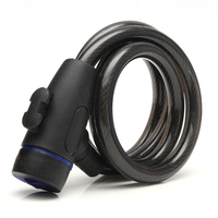 100cm x 12mm Serrure en acier noir avec 2 clés Chaîne de sécurité forte pour vélo moto Scooter