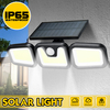 100COB 3 Têtes Rotatives LED Lumière Solaire Motion IP65 Étanche Super Bright Garden Light