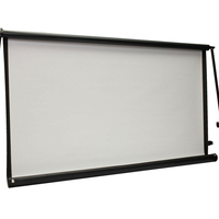 100inch 16: 9 Projecteur HD Écran Portable plié tissu de projection avant avec oeillets sans cadre