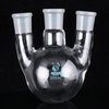 100ml 250ml 500ml Verre 24/29 Flacon débullition à fond rond à trois cols Verrerie de laboratoire à 3 cols