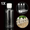 100ml bouteilles en plastique transparent pour voyage lotion lotion cosmétiques avec des bouchons blancs