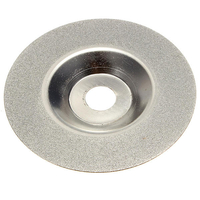100mm 4 pouces meulage au diamant revêtu moulin à roue ton argent