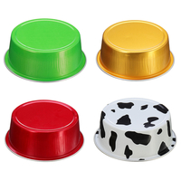 100pcs / ensemble caisse réutilisable de moule de moule de cuisson de tasse de gâteau de papier daluminium avec la