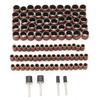 100pcs 1/4 1/2 pouces en ponçage avec 4 mandrins pour Dremel Rotary Tool