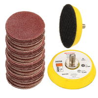 100pcs 2 pouces pad pad papier ponceuse de ponçage de polissage avec M6 plaque de support