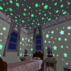 100pcs 3D étoiles brillent dans le ruban lumineux lumineux fluorescent en plastique autocollant mural sticker décoration