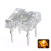 100PCS 3MM 4PIN Jaune Transparent 2V Rond Supérieur Émettant La Lumière LED Diode DIY Lampe