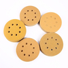 100pcs 5 pouces 8 trous crochet boucle disques de ponçage Orbit Sandpaper Mat 60/80/120/150/240 grain