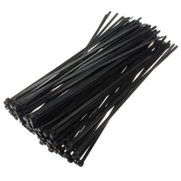 100pcs 8inch câble métallique attaches de nylon envelopper 40 LBS sangle de traction
