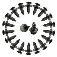 100pcs 8mm Trou Rivet En Plastique Attache Pince Clips