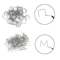 100pcs agrafes à chaud agrafes pour kit de réparation en plastique de torche de soudage de pare-chocs de garde-boue