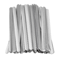 100Pcs Aluminium Nose Bridge Strip Pliable Nez Metal Cable Tie Bridge