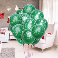 100 pcs 12 pouces vert couleur noël fête ballon décoration intérieure père noël ballons en latex